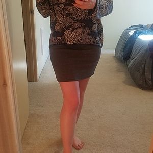 Dark Gray Pencil Skirt